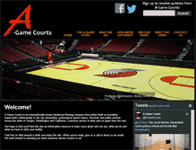 Tablet Screenshot of agamecourts.com